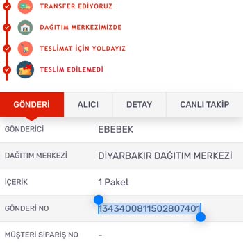 Kargomsende Ebebek Ürünü Teslimat Hatası