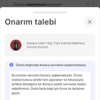 Karaca Züccaciye K***** Hüp Kahve Makinesi Aralıksız Kaynatıyor. Uyarı Vermiyor