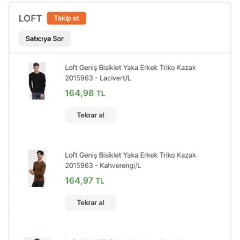 Hepsiburada Firmasından Alınan Loft Ürünleri