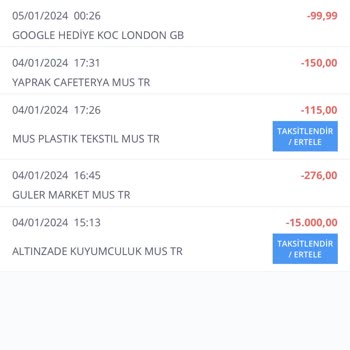 Google Koc London Para Kesintisi