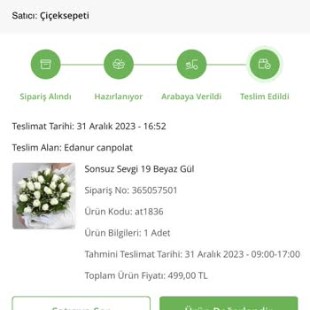 ÇiçekSepeti Çiçek Sepetinde Vermiş Olduğum Sipariş Yanlış Teslim Edildi