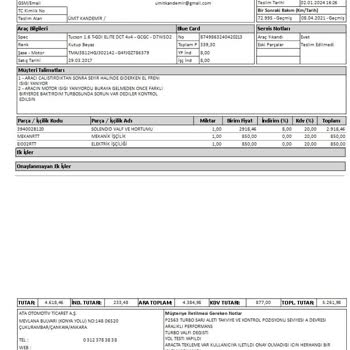 Ata Hyundai Yetkili Servis Yanlış Verilen Fiyat