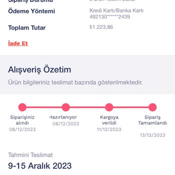 Penti Online Alışverişte Kaybolan Ürün İçin İade Sorunu