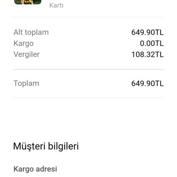 Kids Zonia Aldığım Ürünün Tarafıma Gönderilmemesi Para İadesi İstiyorum