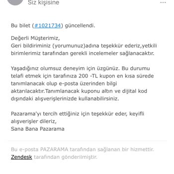 Pazarama İade Süresi Geciktirme