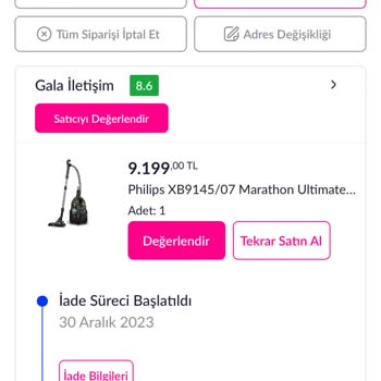 Pazarama İade Süresi Geciktirme