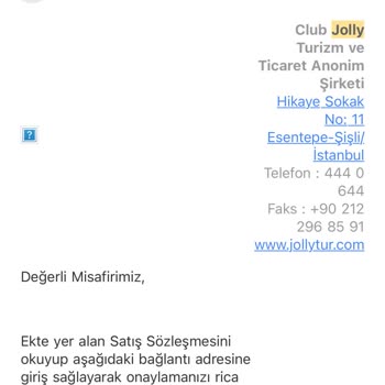 Jolly Tur Kullanılmamış Transfer Ücretini Tahsil Etme Peşinde Kötü Üslupla