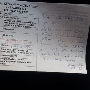 Enza Home Mobilya Siparişinde Yaşanan Teslimat Problemleri