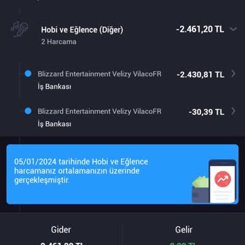 Blizzard Entertainment İş Bankası Kartımdan Onayım Olmadan Blizzard E. Şirketi Para Çekmiştir