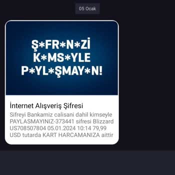 Blizzard Entertainment İş Bankası Kartımdan Onayım Olmadan Blizzard E. Şirketi Para Çekmiştir