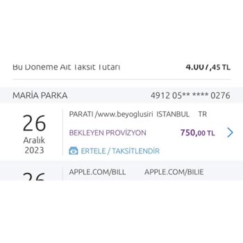 Beyoğlu Şirin Terlik İade Almıyor