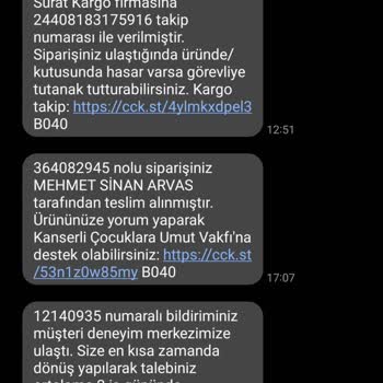 Çiçek Sepeti Ve Sürat Kargo Şikayet