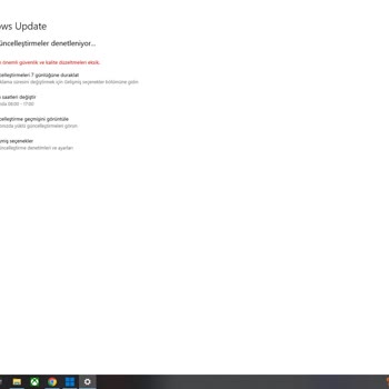 Monster Notebook Format Sonrası Windows Güncelleme Sorunu