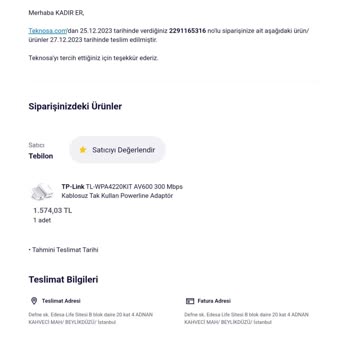 Teknosa'dan Aldığım Ürün Eksik Gönderildi Ve Oyalıyorlar.