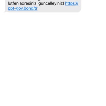 Sahte Mesaj Geldi