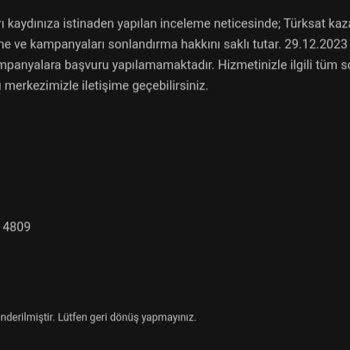 TÜRKSAT Kablo Net Anlaşmaya Uymama