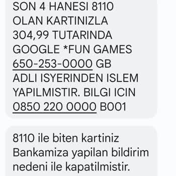 Google İzinsiz Hesap İşlemi Mağduriyeti