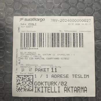 Sürat Kargo Kredili Kargo Sorunu