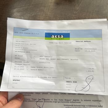 Aksa Gaz Müşteri Mağduriyeti Ek Para