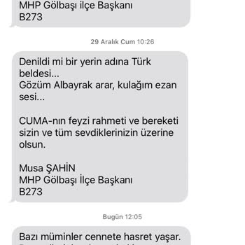 Mhp Gölbaşı SMS İptali