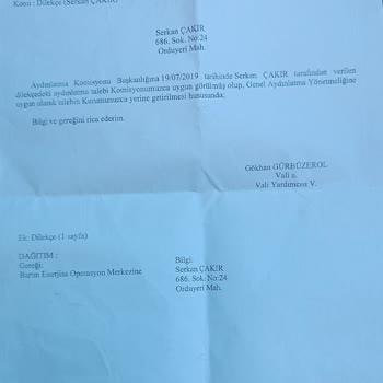 Başkent Elektrik Dağıtım Karanlık Sokak Ve Güvenlik Sorunu