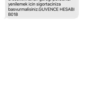 Güvence Hesabı Güvencehsb Aracım Olmadığı Halde Mesaj Atıyor