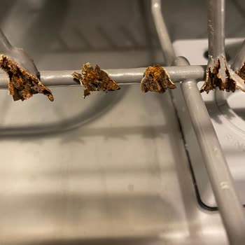 Franke Bulaşık Makinesi Alt Sepet Paslanarak Çürüdü