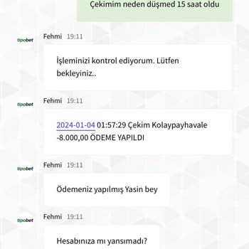 Tipobet 3 Gündür Param Yatırılmadı