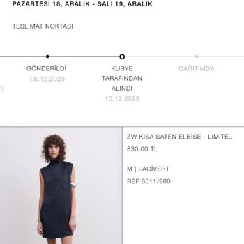 Zara Teslim Edilmeyen Ürün