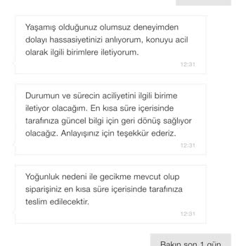 Zara Teslim Edilmeyen Ürün