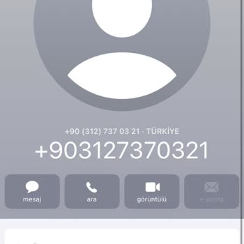 0312 737 03 21 Sürekli Arama Yaparak Rahatsız Ediyor