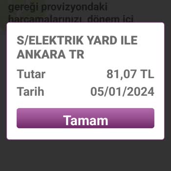 PTT Bank PTT Elektrik Yardımı Ödemesi