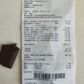 A101 Vince Çikolatamdan Saç Çıktı!