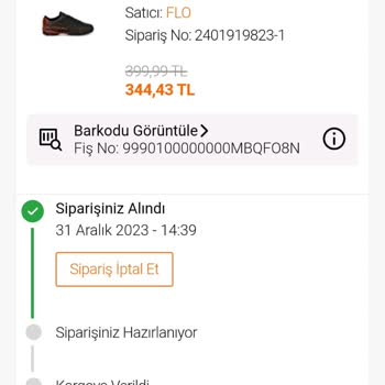FLO Ayakkabı FLO'nun Sorumsuzluğu, Ürünüm Gönderilmiyor