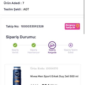 Gratis Siparişi AGT Kargo Teslim Etmeme Sorunu