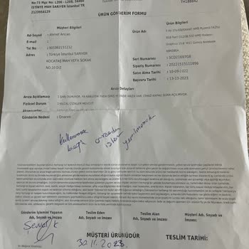 Teknosa Nın Satış Sonrası Sorumluluğunu Yerine Getirmemesi