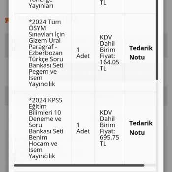 İsem Kitap  Sipariş Ve Kargo Sorunu!