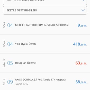 Axa Sigorta Habersiz Kredi Kartımdan Tahsilat