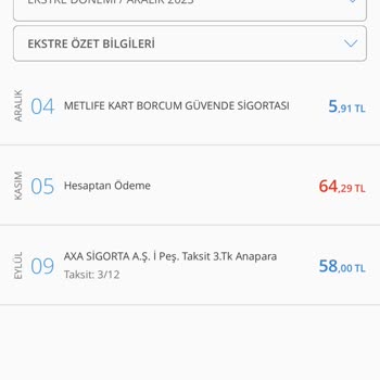 Axa Sigorta Habersiz Kredi Kartımdan Tahsilat
