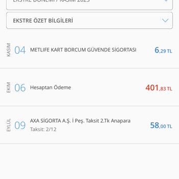 Axa Sigorta Habersiz Kredi Kartımdan Tahsilat