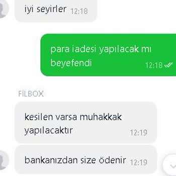 Filbox Üyelik İptal Edememe