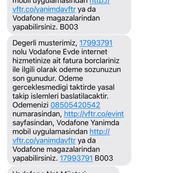 Vodafone Net Kullanılmayan Neyin Faturasını İstiyor