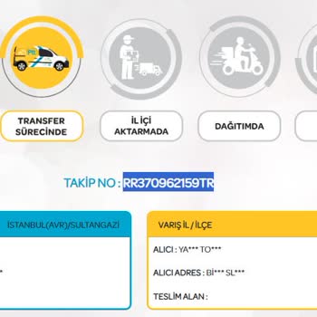 PTT Kargo RR370962159TR - PTT Yurt Dışı Kargo