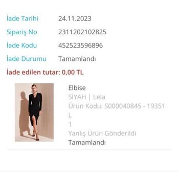 LCW Yanlış Ürün Gönderimi İade Reddi