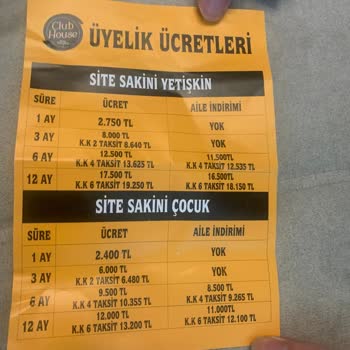 Tema İstanbul Site Yönetimi Tema2 Clup Hause Fahiş Üyelik