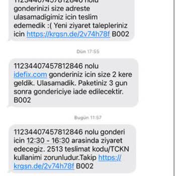 Kargomsende Teslimat Yapmaması İdefix Sipariş İlgisizliği
