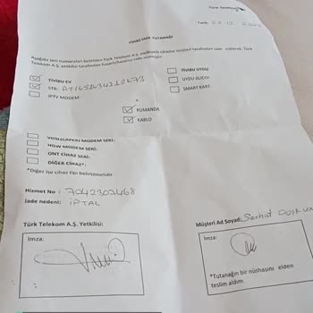 Türk Telekom Cihazı Teslim Ettiğim Halde Ücretini Talep Etmişler