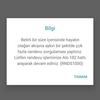 MHRS Randevu Sistemi Sürekli Olarak Hata Randevu Alamama