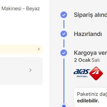 Aras Kargo Satın Alınan Çamaşır Makinesini Daire Kapısına Çıkarmıyor.