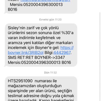 Boyner Seç Gelsin Siparişi